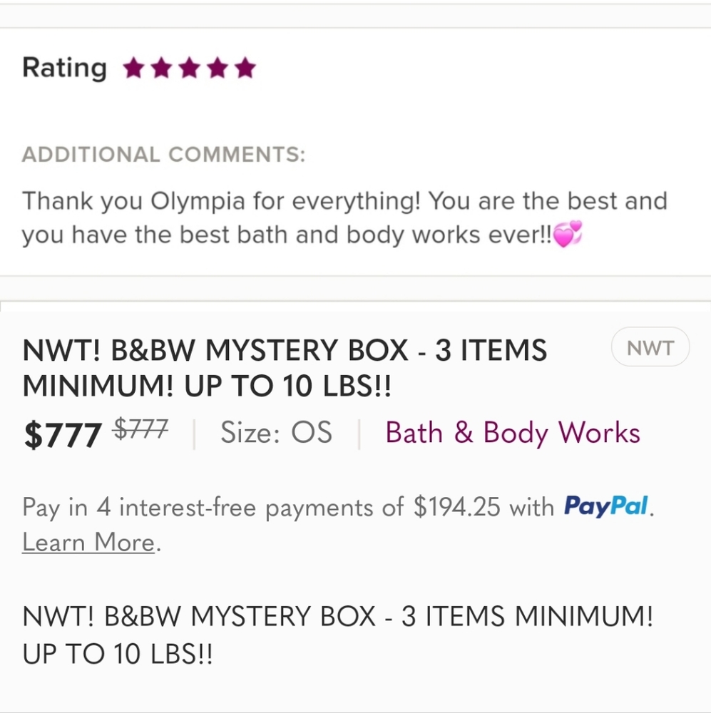 NWT! B&BW MYSTERY BOX- 3 ITEMS MINIMUM! UP TO 10 LBS!! - Picture 9 of 9